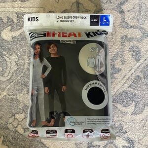 32 Degrees Kids Black Thermal Set